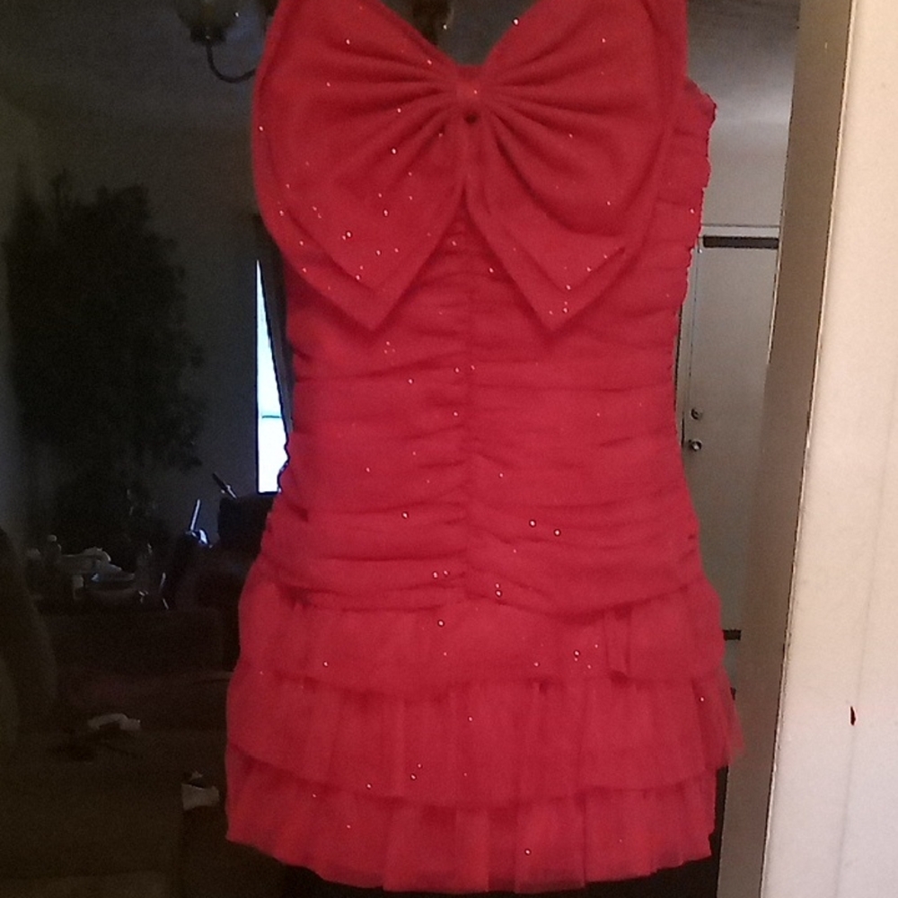 Rare Editions Pink Ruffled Dress